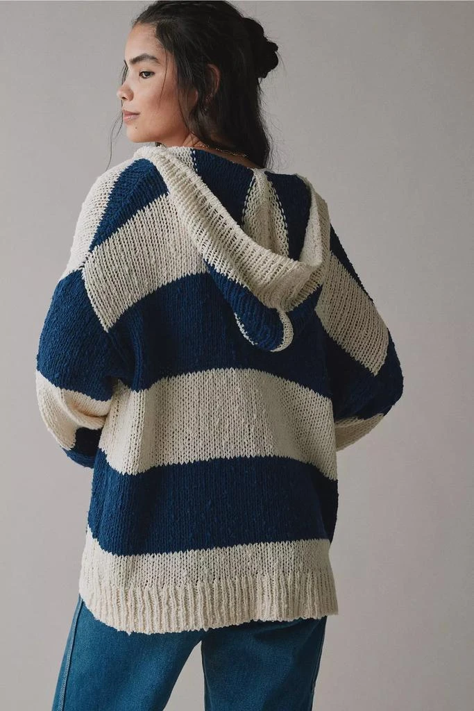 BDG BDG Tyler Oversized Striped Knit Hooded Cardigan 3