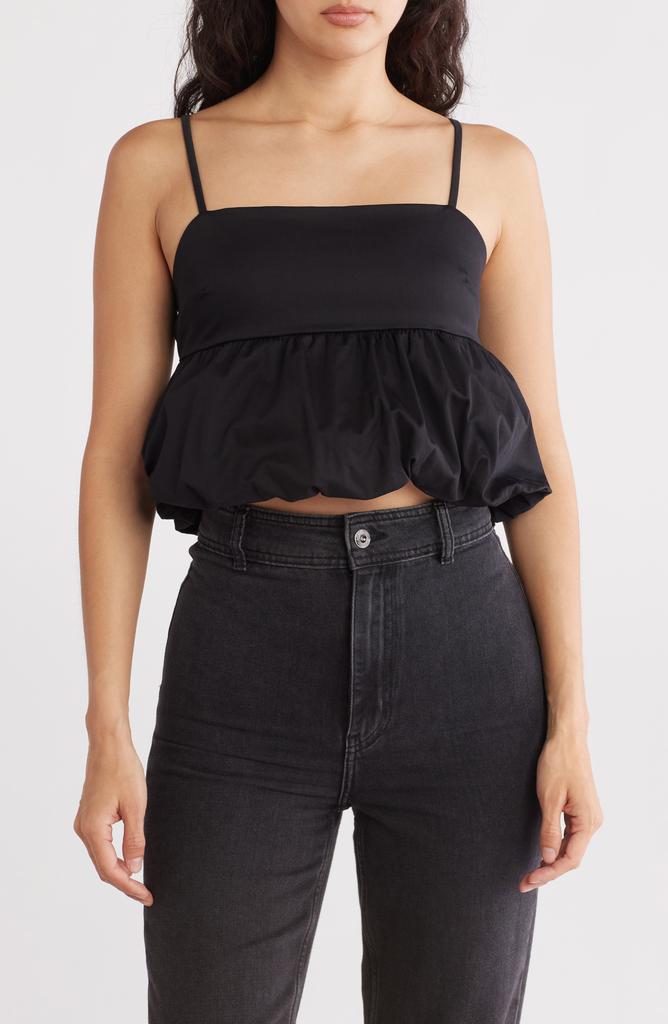 Abound Bubble Peplum Crop Top
