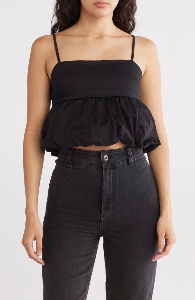 Abound Bubble Peplum Crop Top 1