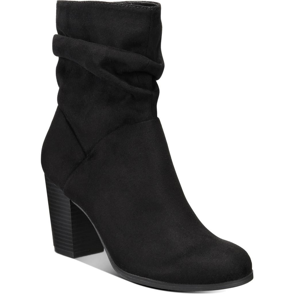 Material Girl Midory Womens Faux Suede Heels Dress Boots