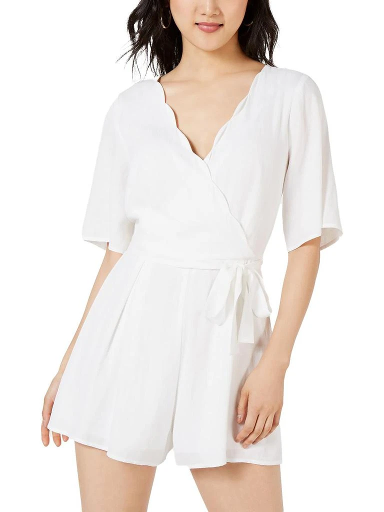 Trixxi Womens Surplice Short Sleeve Romper 4