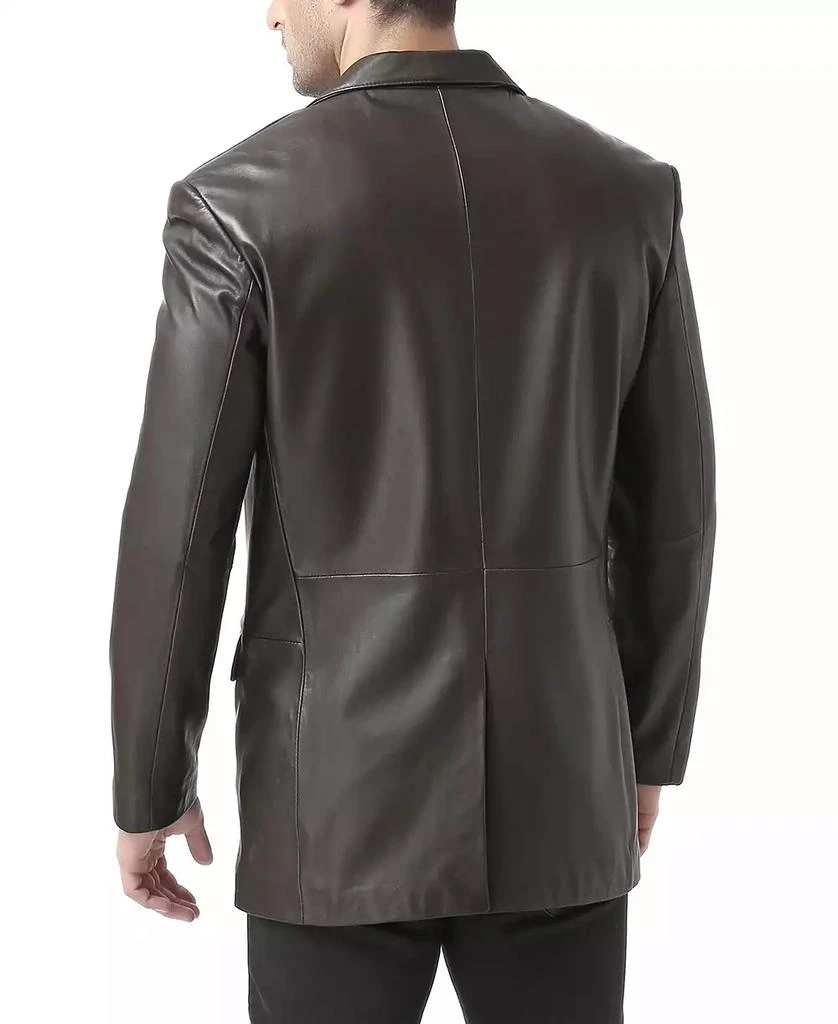 BGSD Men Classic Two-Button Leather Blazer - Tall 2