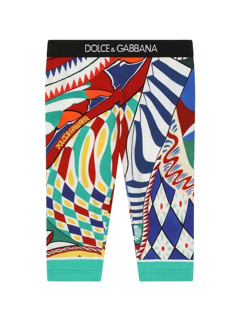 Dolce 
Gabbana Dolce 
Gabbana Kids Logo-Waistband Ankle-Length Leggings