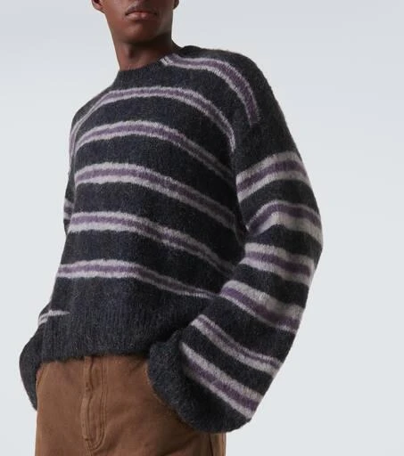 Acne Studios Striped wool and mohair-blend sweater 5