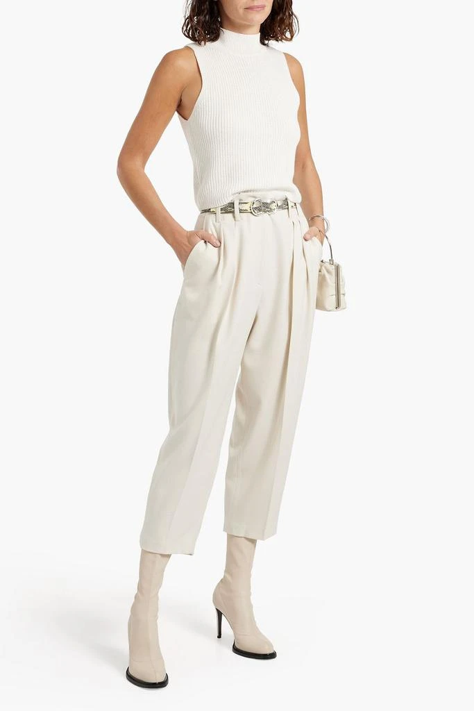 IRO Marwyn cropped tweed tapered pants 2