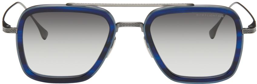 Dita Blue & Gunmetal Flight.006 Sunglasses