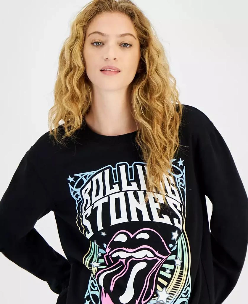 Love Tribe Juniors' Rolling Stones Crewneck Sweatshirt 3