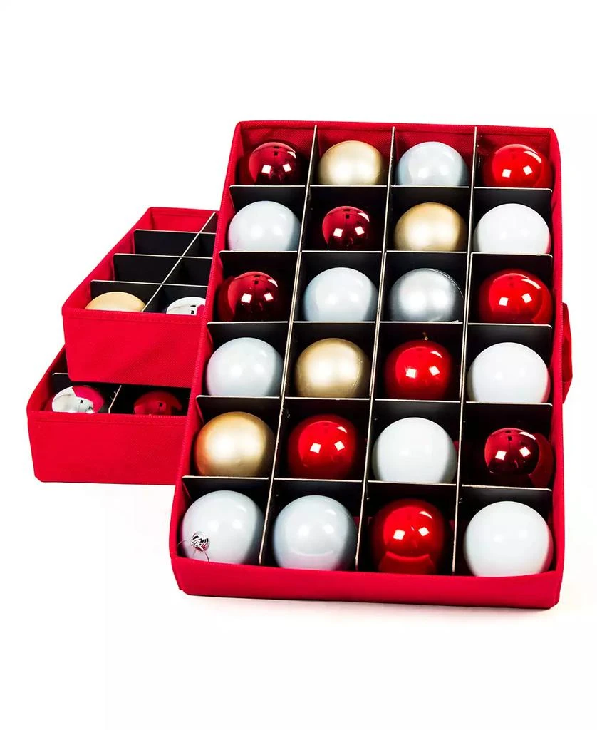 Santa's Bag Christmas Ornament Storage Box with Drawers 10