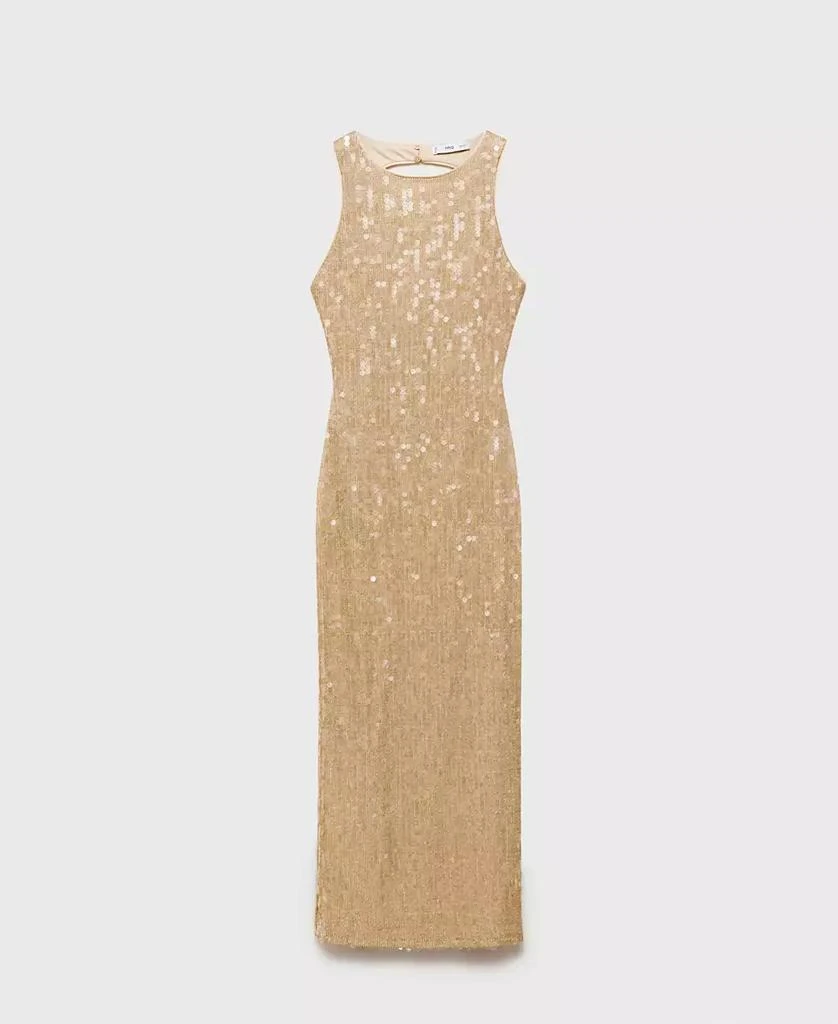 Mango Women's Scoop-Back Sequin Dress 1
