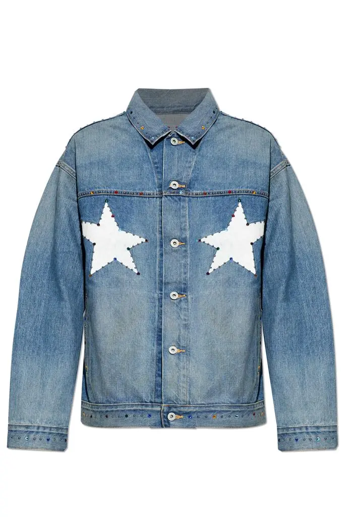 A Bathing Ape Denim jacket with shimmering appliqués