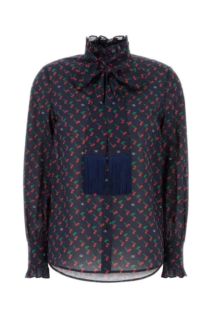 Valentino Valentino	All-Over Cherry Printed Button-Up Top 1