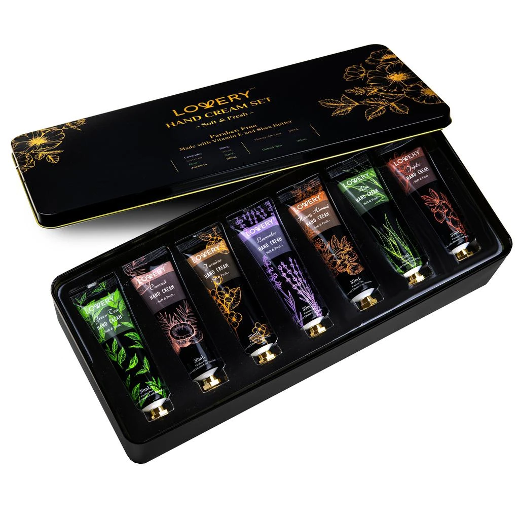 Lovery 7pc Hand Cream Gift Set  -30ml Tubes - Moisturizing Hand Lotion 1