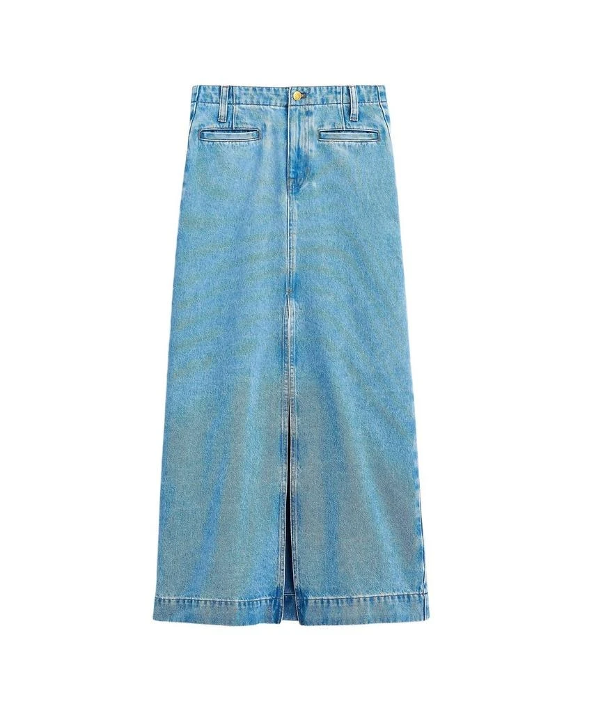 J. Crew Denim Maxi Skirt In Medium Indigo Wash 2