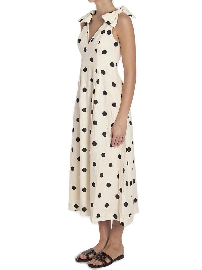 【関税込み】ZIMMERMANN CRUSH V NECK MIDI' DRESS Zimmermann Crush Frilled V-Neck Midi-Dress | Saks Fifth Avenue