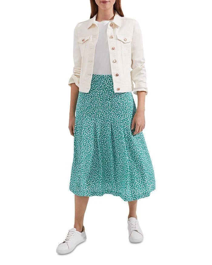 HOBBS LONDON Dianne Pleated Midi Skirt 3