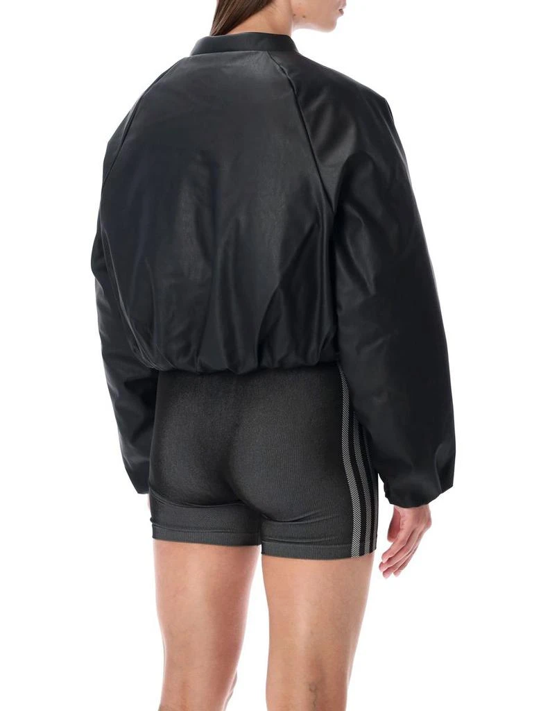 Adidas Adidas Originals Pleather Bomber Synthetic Down Jacket Black 2