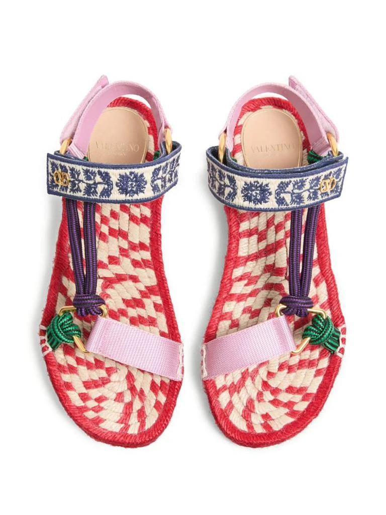 Valentino Valentino Garavani Lake Powell Embroidered Sandals 5