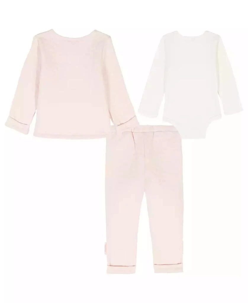 Calvin Klein Baby Girls 3-Piece Long-Sleeve Bodysuit, Jacket and Pants Set 2