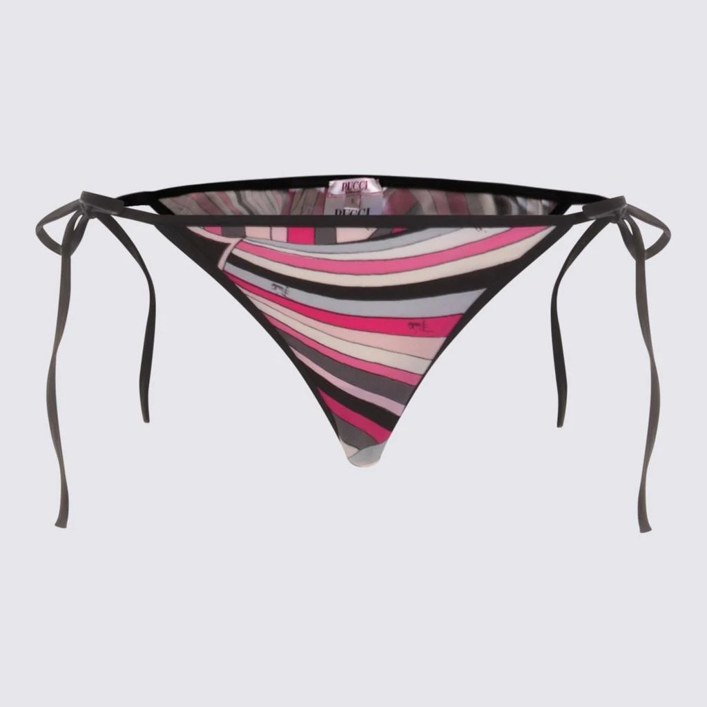 Pucci Pucci Black And Pink Slip Beachwear 1