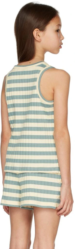 Tinycottons Kids Yellow & Green Stripes Tank Top 4