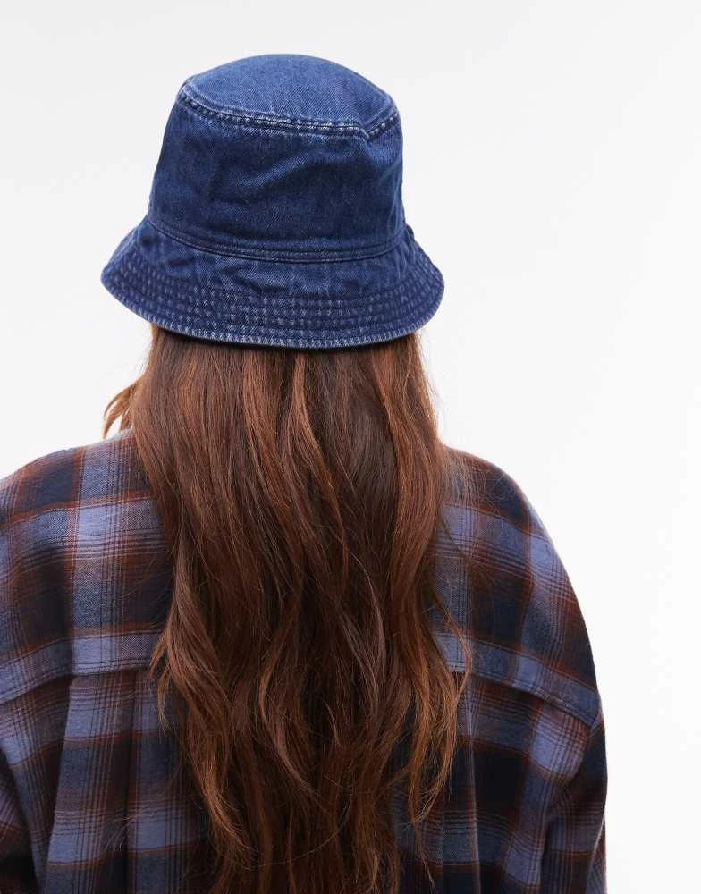 & Other Stories & Other Stories denim summer bucket hat in midwash blue 3