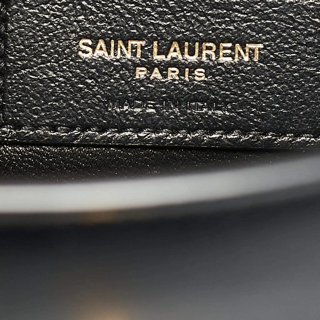 Yves Saint Laurent Saint Laurent Black Leather Medium Manhattan Flap Shoulder Bag 11