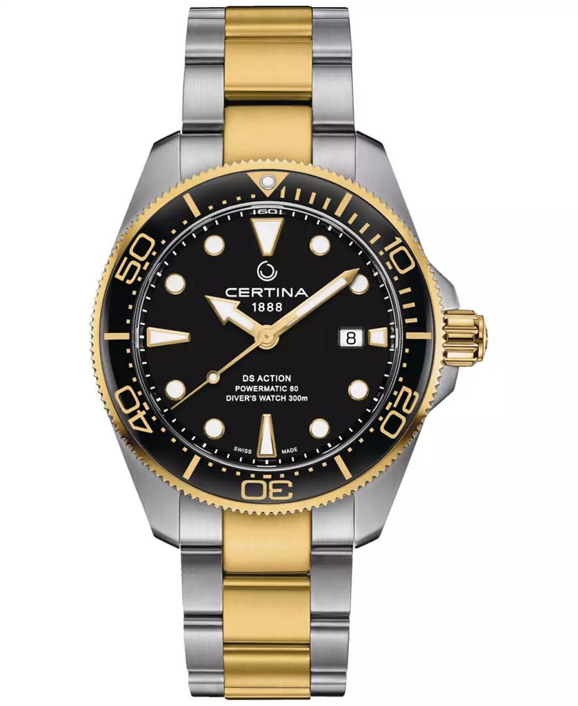 Certina Men's Swiss Automatic DS Action Diver Two-Tone Stainless Steel Bracelet Watch 43mm