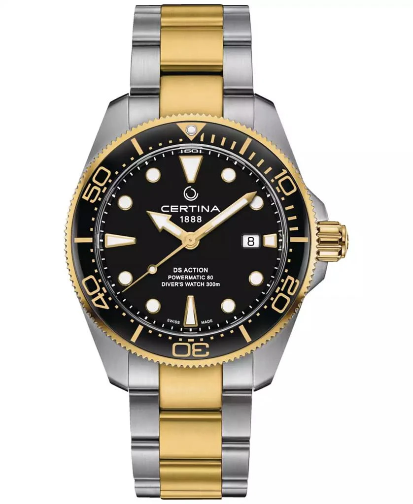 Certina Men's Swiss Automatic DS Action Diver Two-Tone Stainless Steel Bracelet Watch 43mm 1