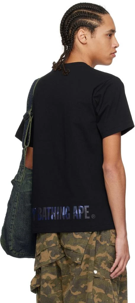 Bape Black Color Camo Ape Face T-shirt 3