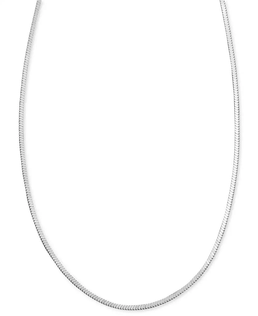 Giani Bernini Sterling Silver Necklace, 16" Square Snake Chain 1