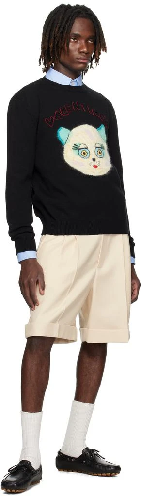 Valentino Black 
Le Chat De La Maison
 Patch Sweater 4