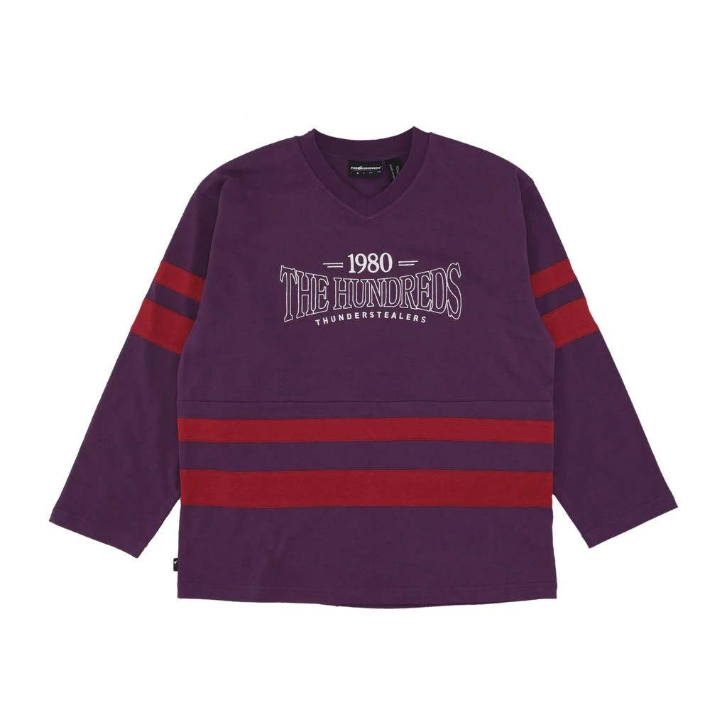 The Hundreds Men's Lightweight Hockey Sweatshirt All Star Hockey Jersey Purple 1