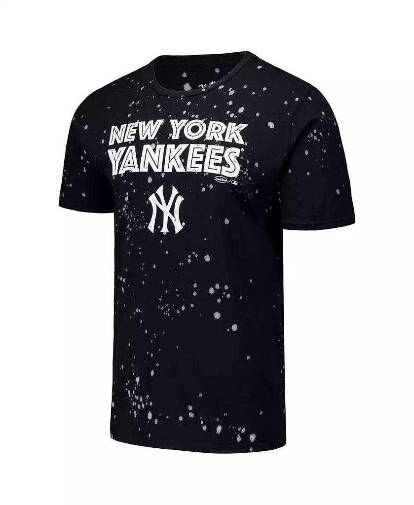 Majestic Men's Black/White New York Yankees Splatter T-Shirt