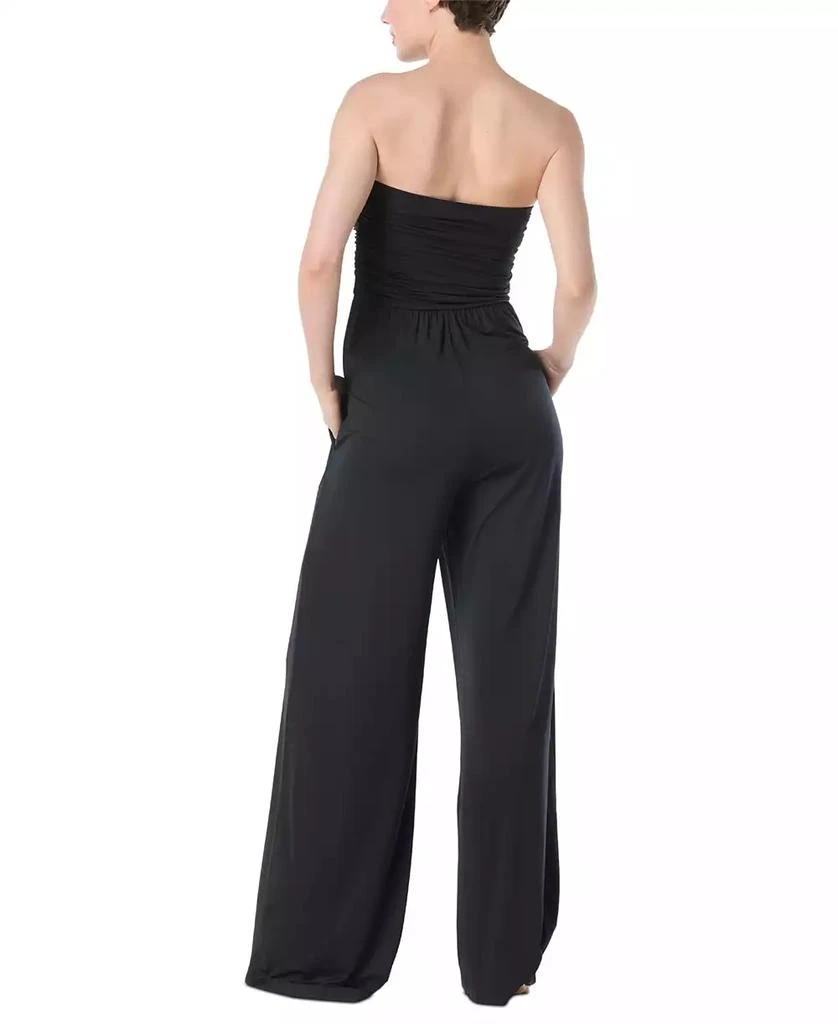 Carmen Marc Valvo Women
s Ruched Jumpsuit Swim Cover-Up 2
