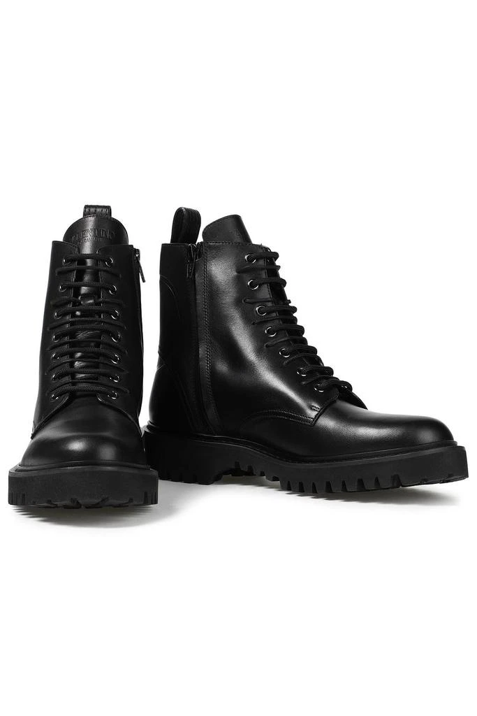 Valentino Embossed leather combat boots 2
