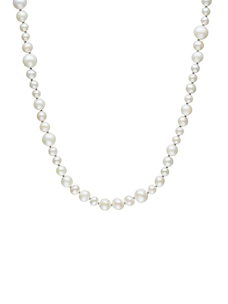 Sheryl Lowe Round Cultured Pearl Knotted Necklace