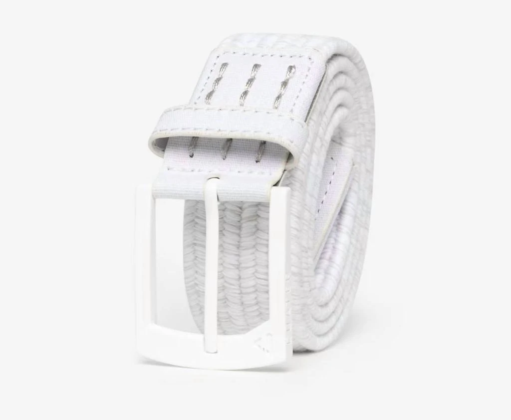 Travis Mathew Men's Popsicle Stretch Belt In White/microchip 1