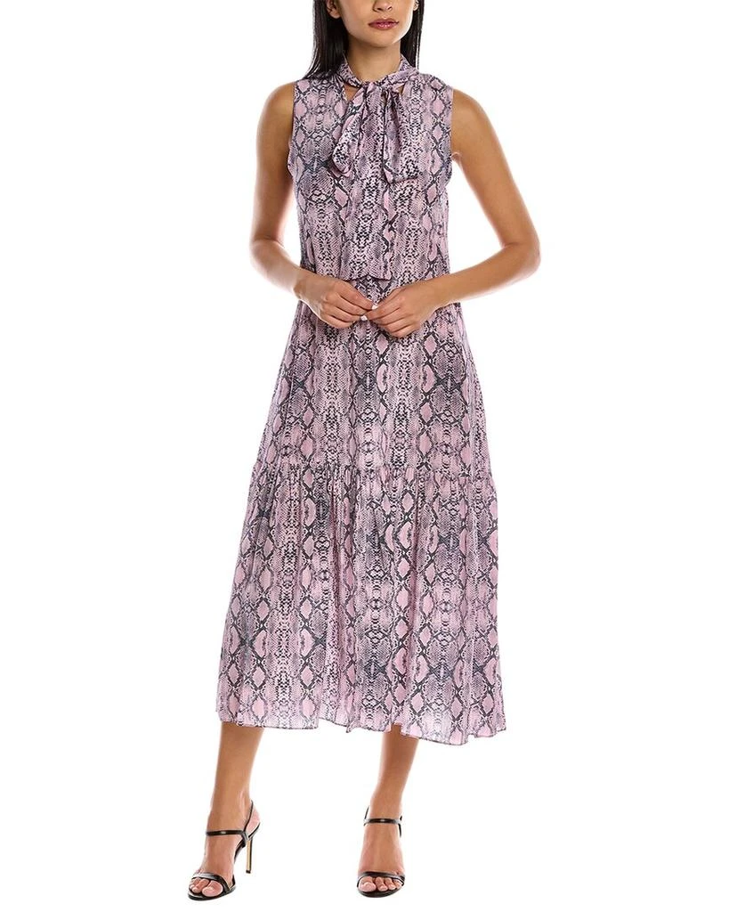 Les Rêveries Les Rêveries Scarf Silk Maxi Dress 1