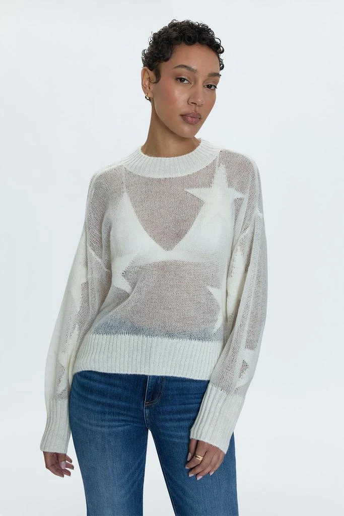 Pistola Denim Joslyn Sheer Sweater - Ivory Star 4