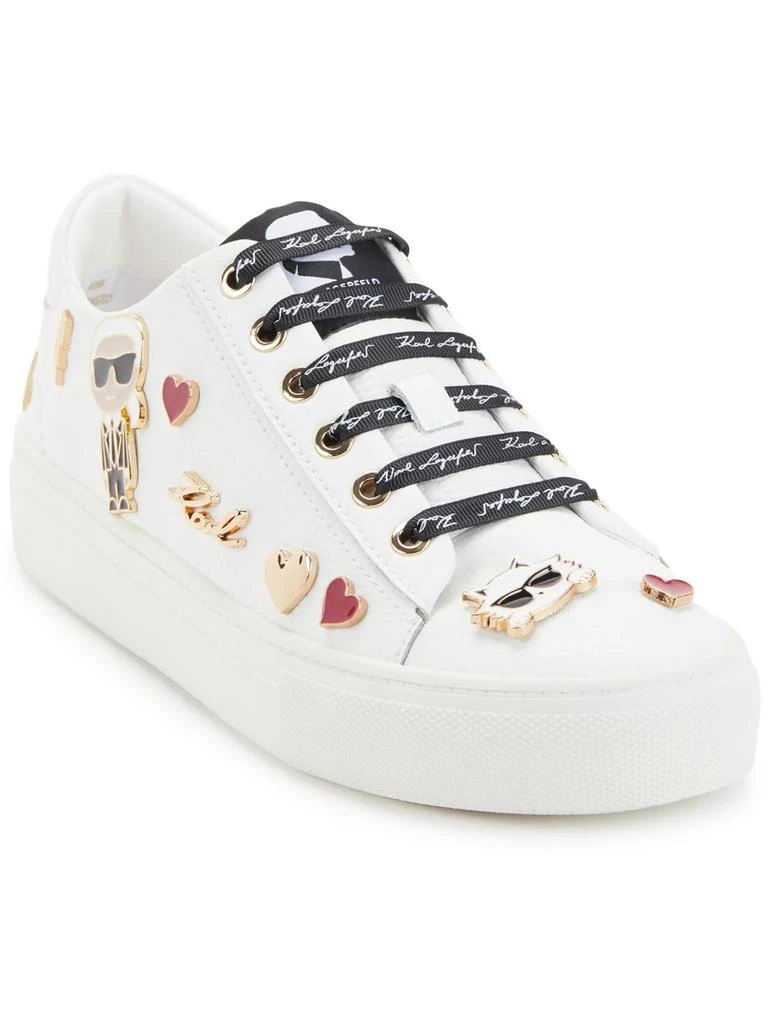 Karl Lagerfeld Paris Cate Pins Womens Leather Lifestyle Casual And Fashion Sneakers 4
