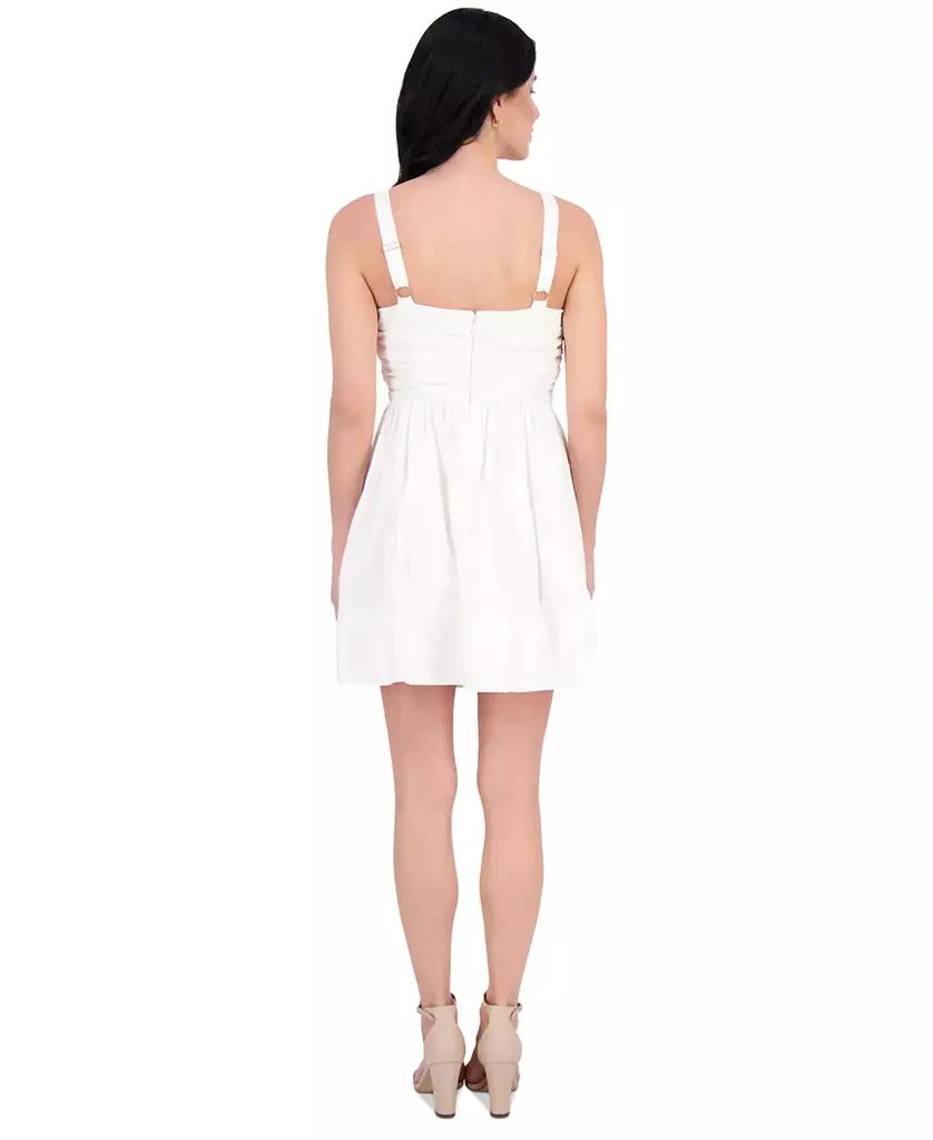 Kensie Women's Ruched Rosette Mini Dress 3