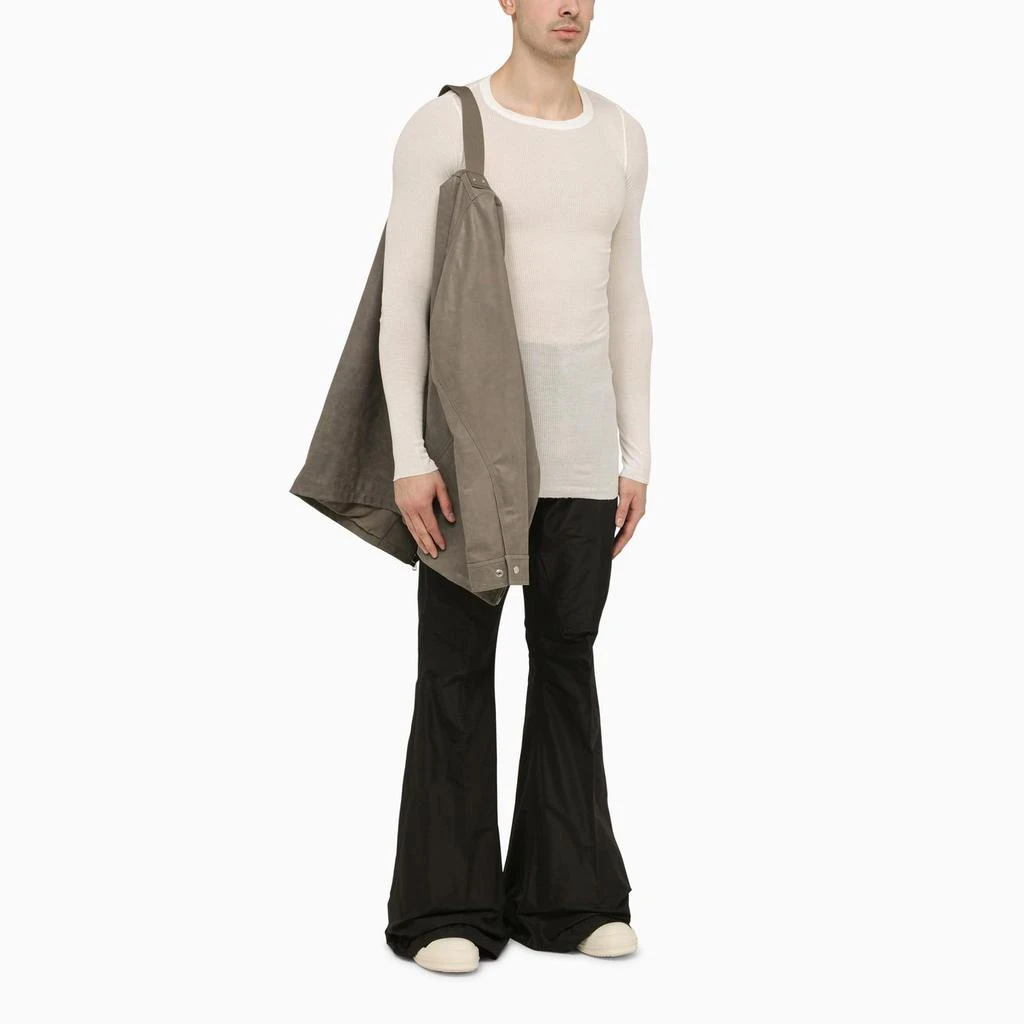 Rick Owens Grey Leather Shirt 3