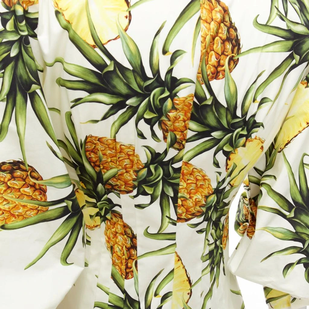 Oscar de la Renta Oscar De La Renta Pineapple Print Puff Sleeve Dress 2