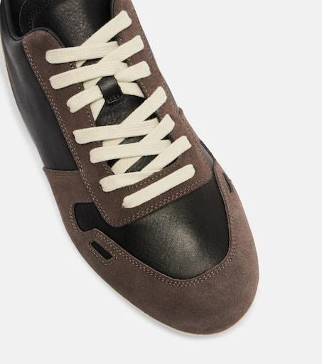 Rick Owens Minimal leather and suede sneakers 5
