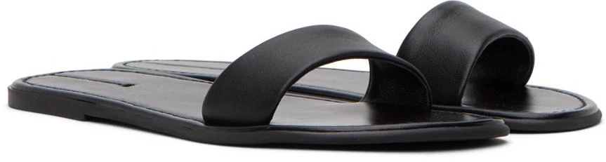 The Row Black Beach Sandals 4