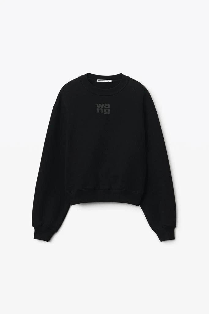 Alexander Wang PUFF LOGO SWEATSHIRT IN STRUCTURED TERRY 2