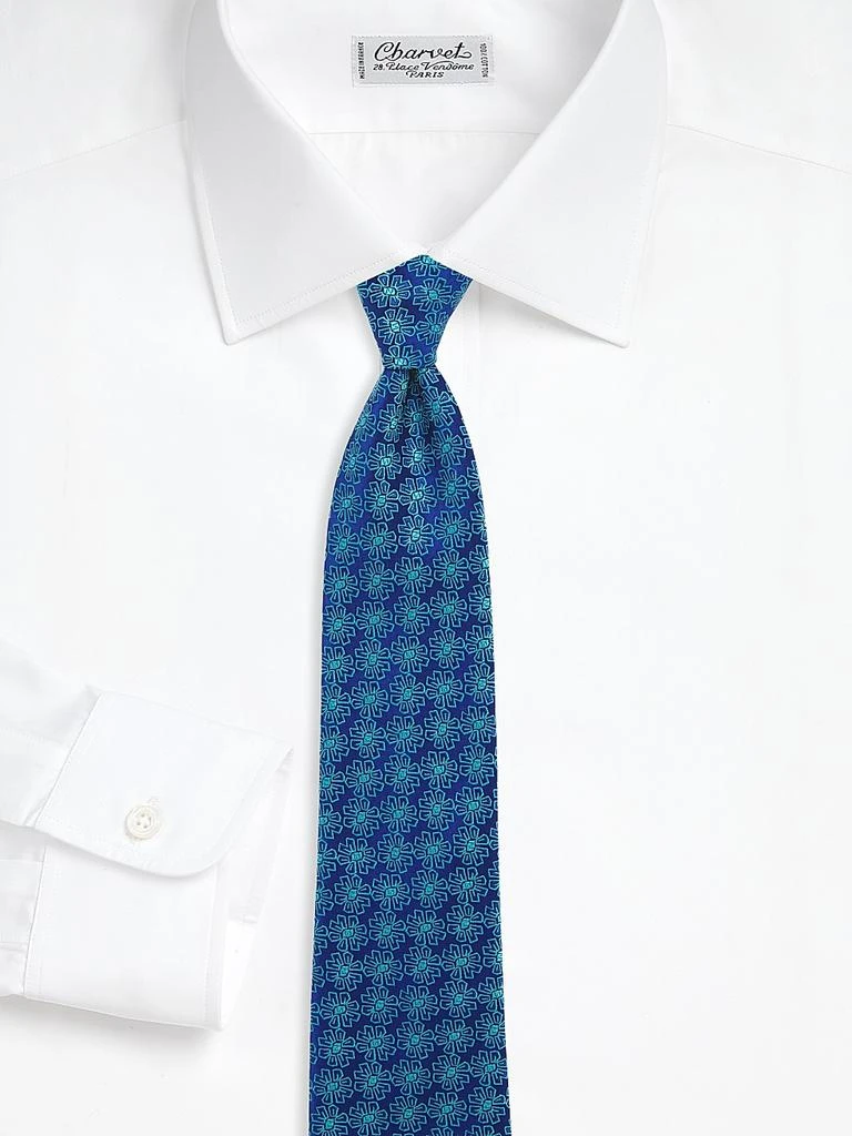 Charvet Flower Medallion Silk Tie 2