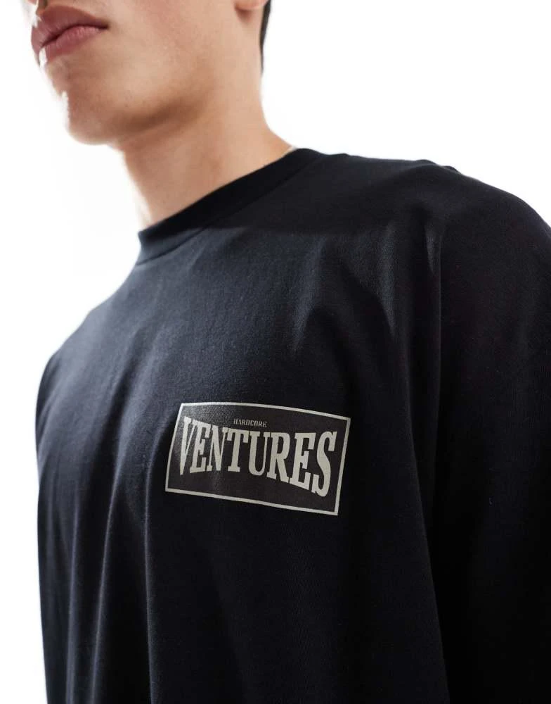 ASOS ASOS DESIGN oversized t-shirt with sports graphic in black 4
