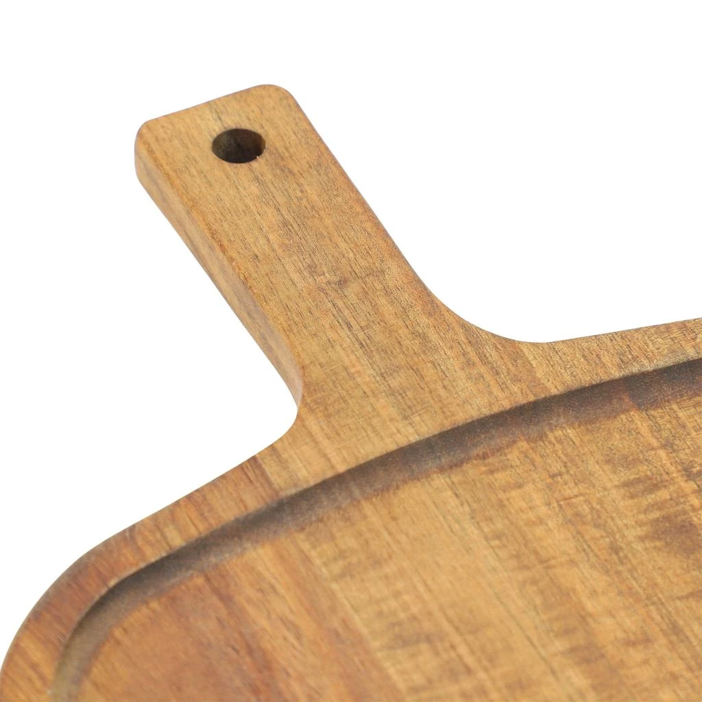 Megachef 14 Inch Acacia Wood Rectangle Serving Board with Handle 5
