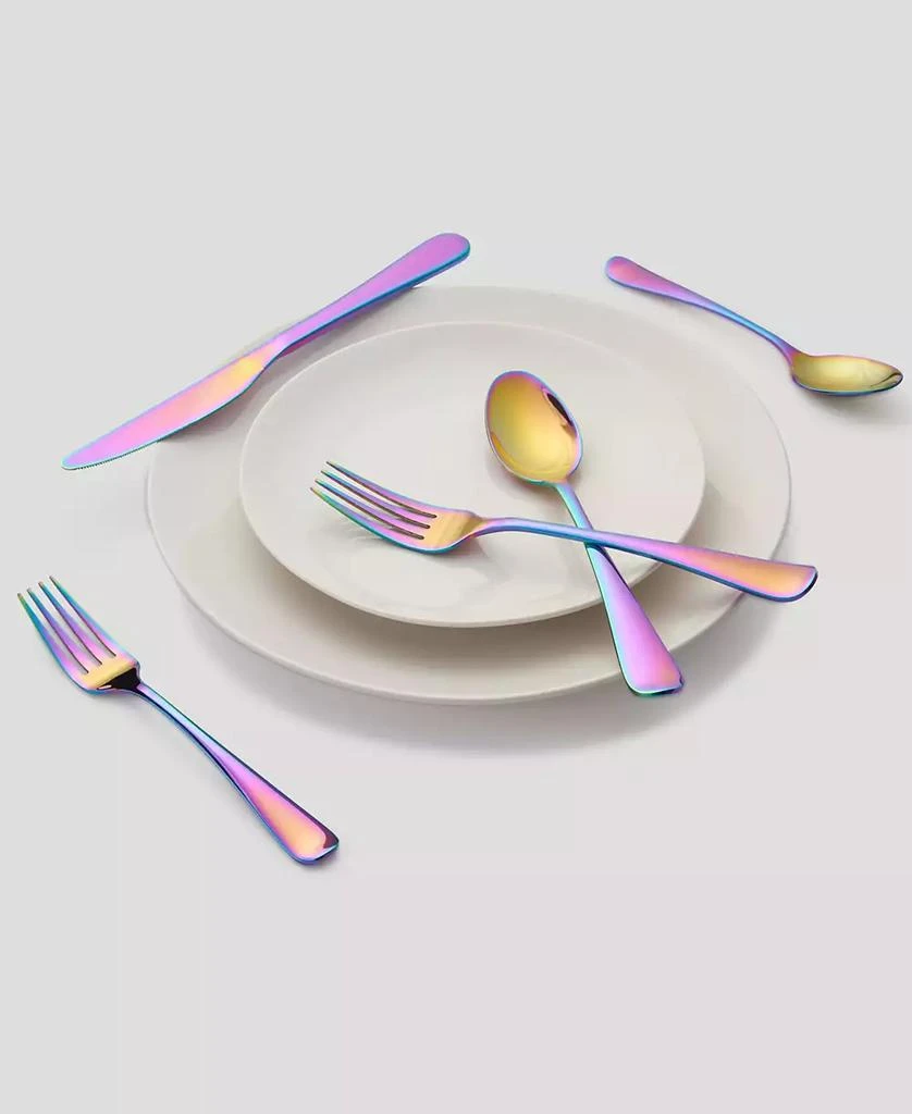 Cambridge Silversmiths Rhiannon Rainbow Mirror 20-Piece Flatware Set, Service for 4 3